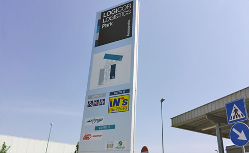Totem per Logicor Parco Logistico